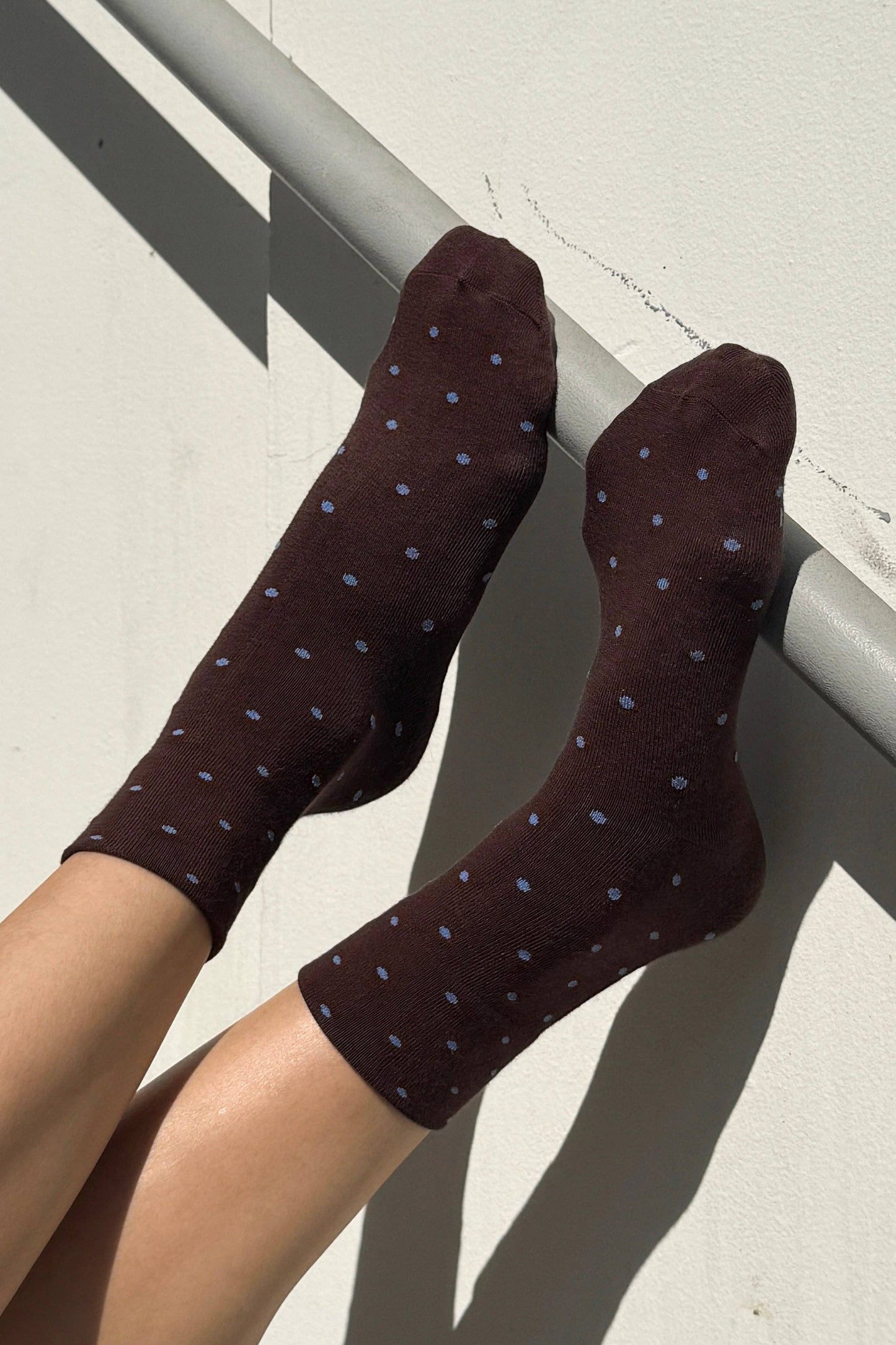 Polka Dot Sneaker Socks OATMEAL/BLACK