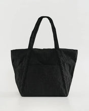 Load image into Gallery viewer, Black tote bag on a white background
