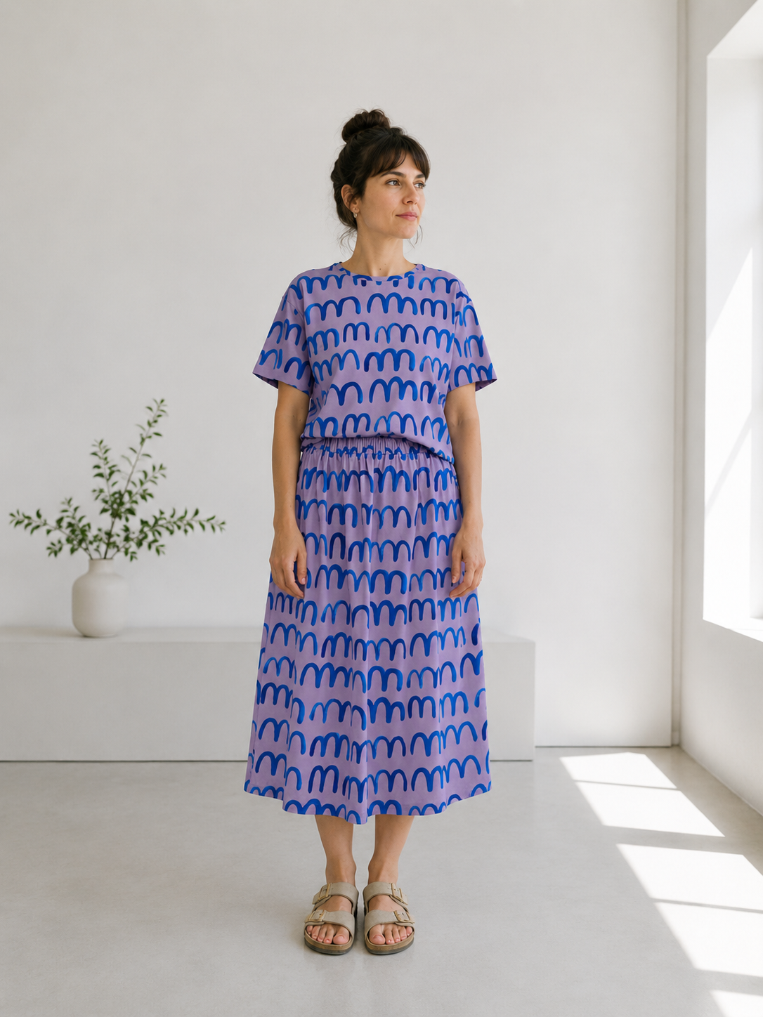 WAVES - LILAC SKIRT