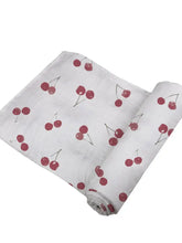 Load image into Gallery viewer, Sweetheart Cherry Bamboo Swaddle
