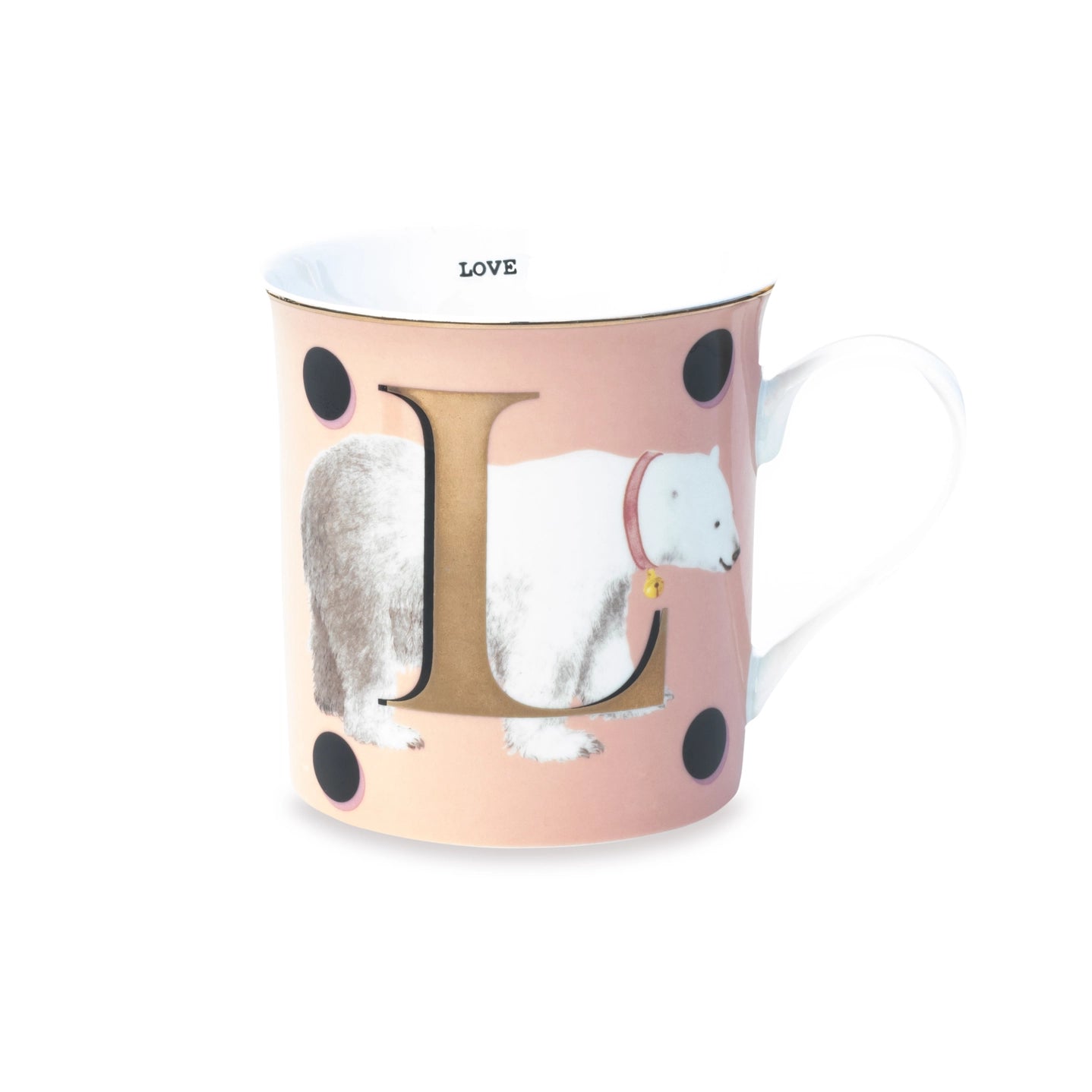 Yvonne Ellen the Gold Edition Alphabet Mugs