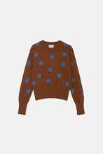 Load image into Gallery viewer, Polka Dot Sweater - Brown
