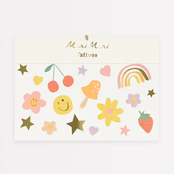 Happy Icons Temporary Tattoos