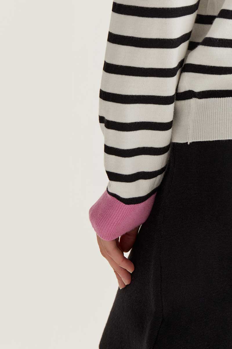 Striped Sweater - Black/White
