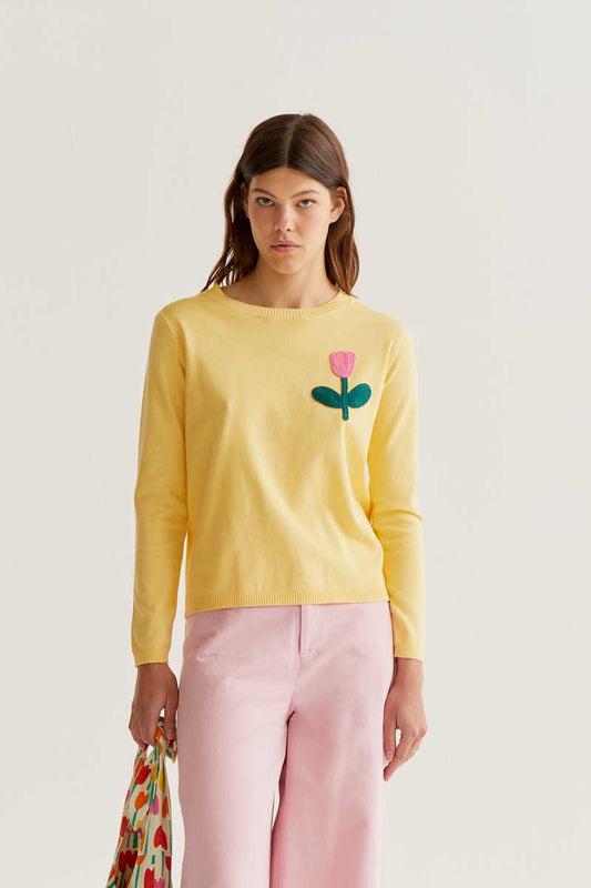 Tulip Sweater - Yellow