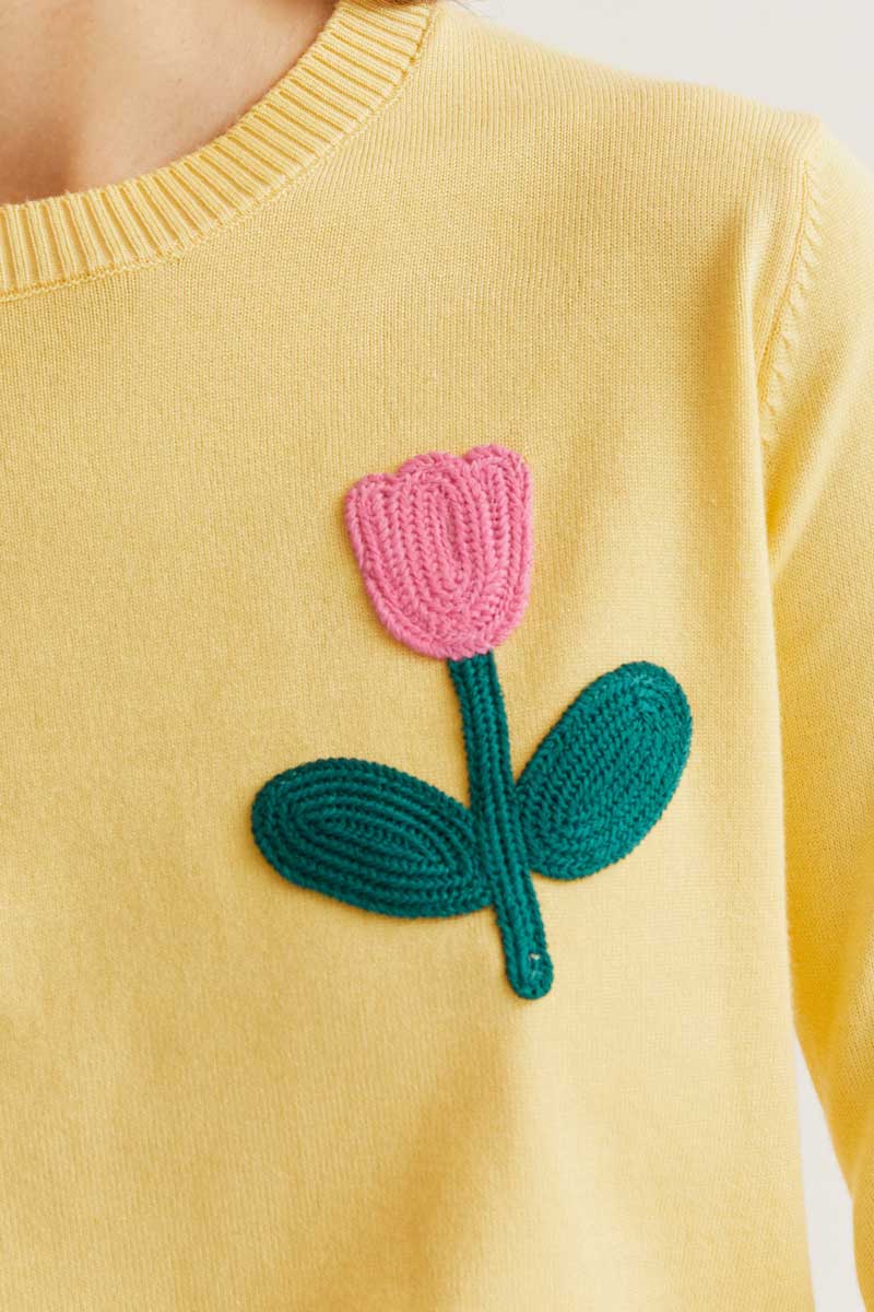 Tulip Sweater - Yellow
