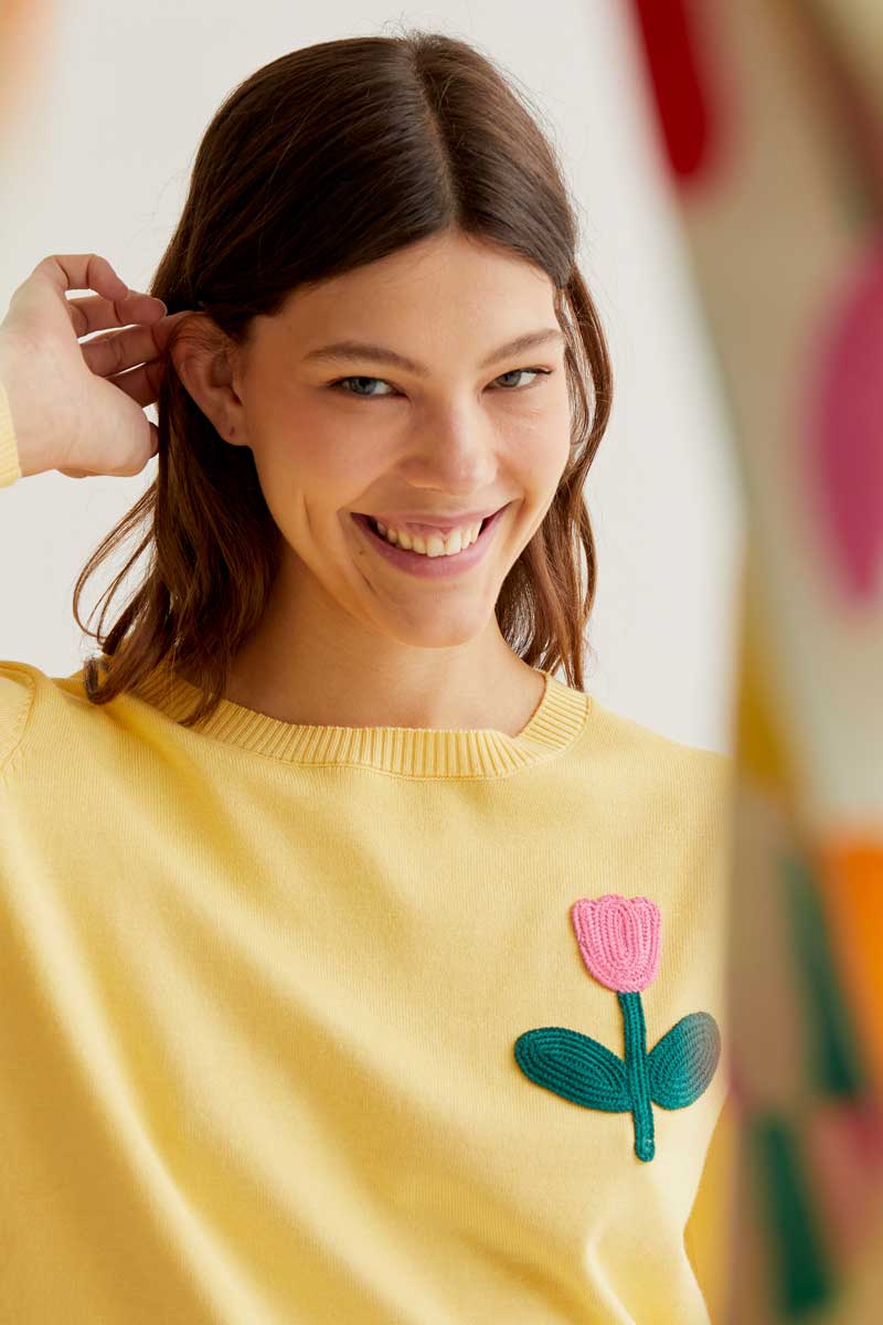 Tulip Sweater - Yellow
