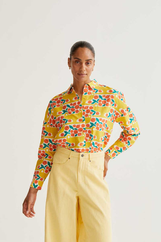 Citrus L/S Shirt - Yellow/Orange