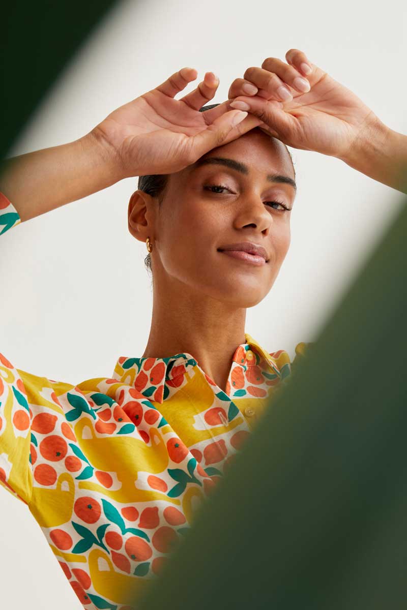 Citrus L/S Shirt - Yellow/Orange