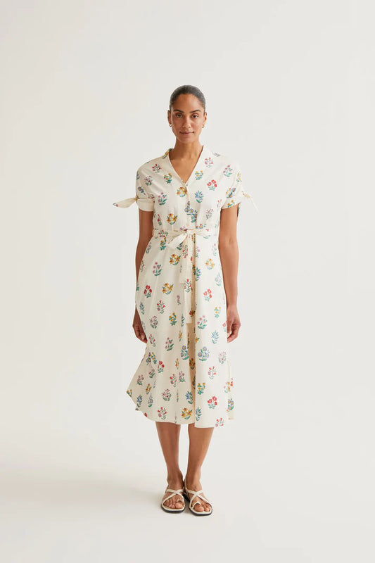 Gardener Print Midi Dress
