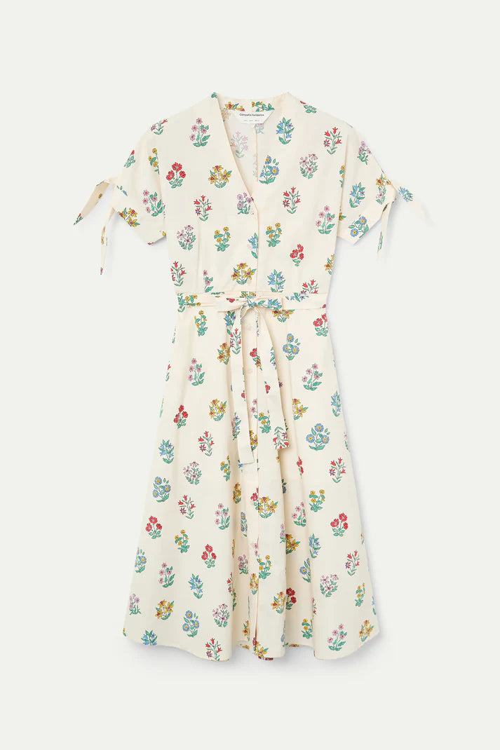 Gardener Print Midi Dress