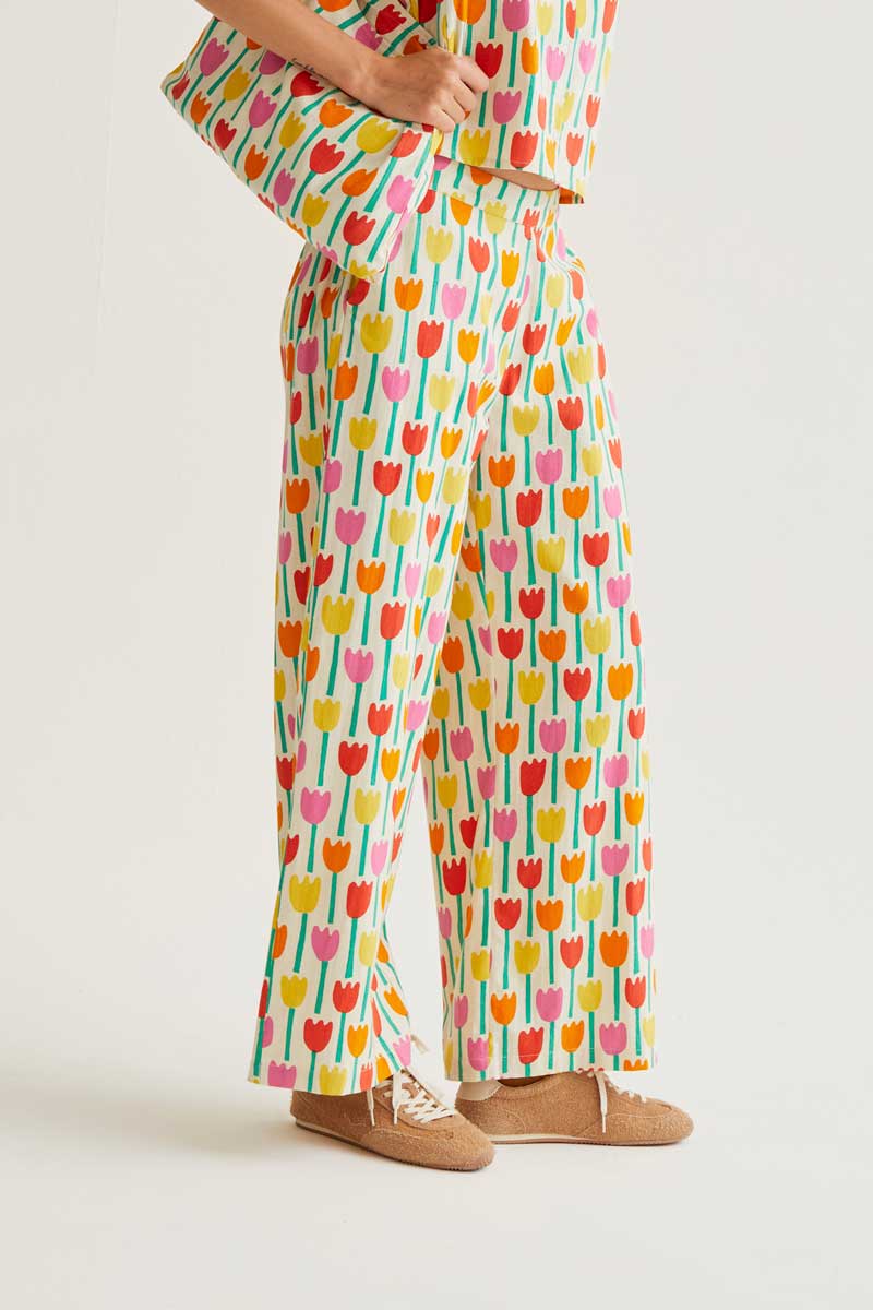 Tulip Print Pants