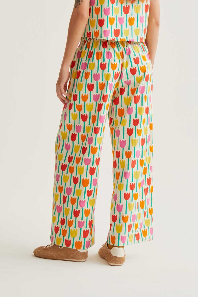 Tulip Print Pants
