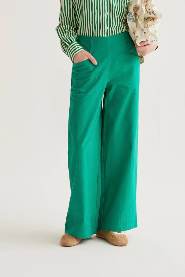 Cotton Trousers - Green