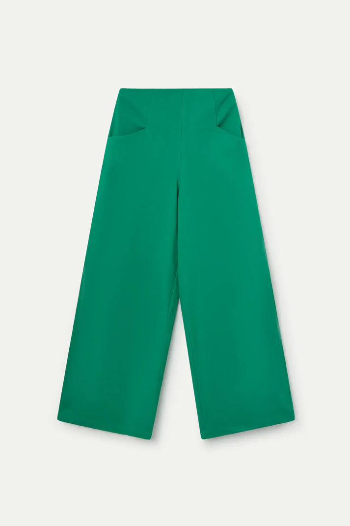 Cotton Trousers - Green