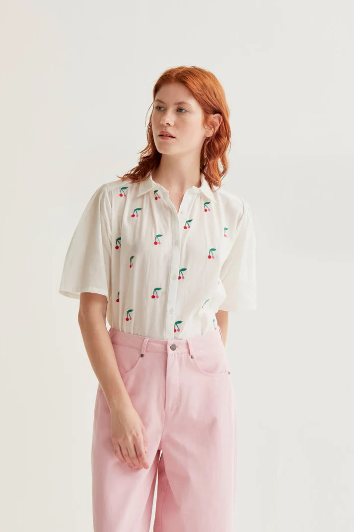 Cherries Print Shirt
