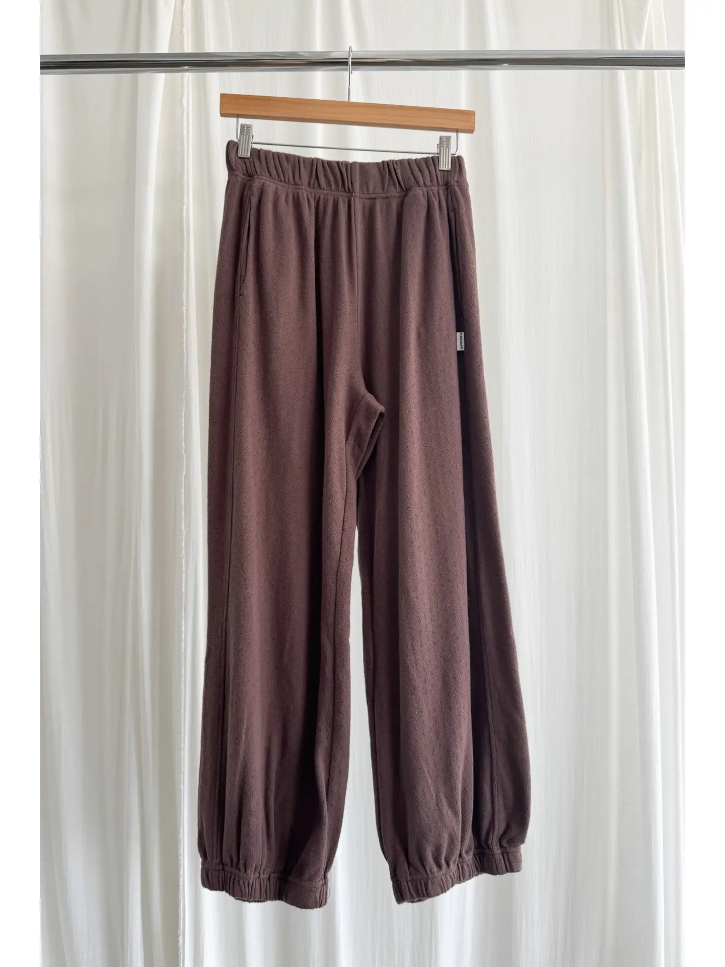 Pointelle Balloon Pants - Chocolate
