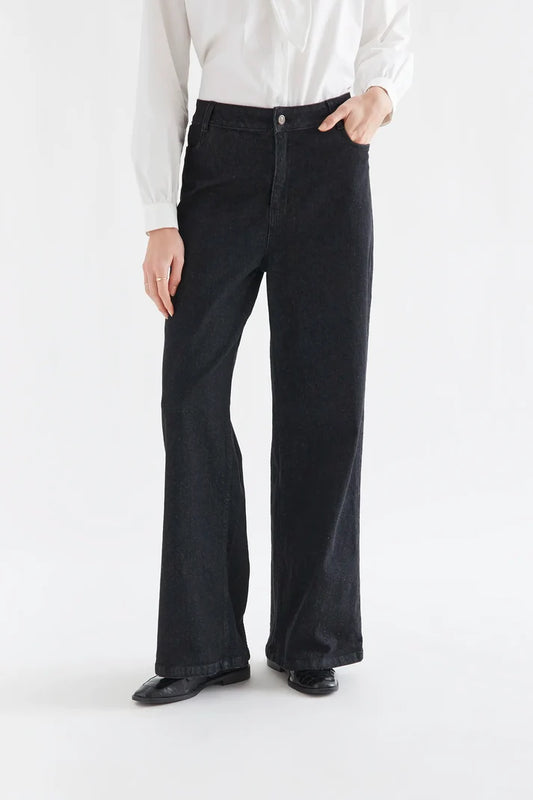 Black Denim w/Heart Pockets
