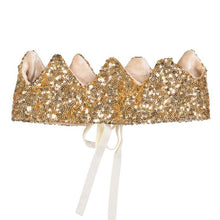 Load image into Gallery viewer, Sequin Gold Crown
