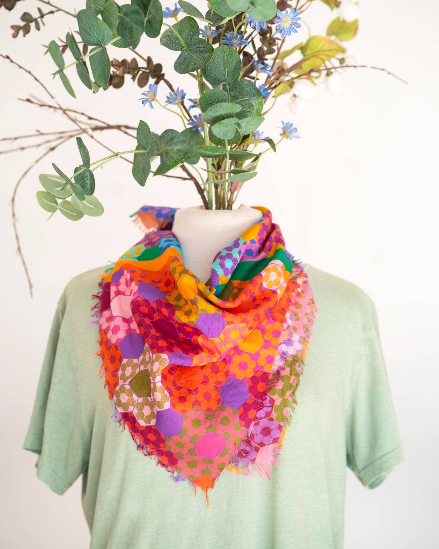 Autumn on the Plains EPP - Silk Bandana Scarf