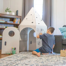 Load image into Gallery viewer, The Rocket Box Coloring Cardboard Playhouse Toy for Kids

