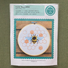 Load image into Gallery viewer, Fuzzy BumbleBee Craft Diy Embroidery Kit
