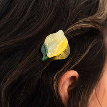 Load image into Gallery viewer, Mini Lemon Hair Claw Clip
