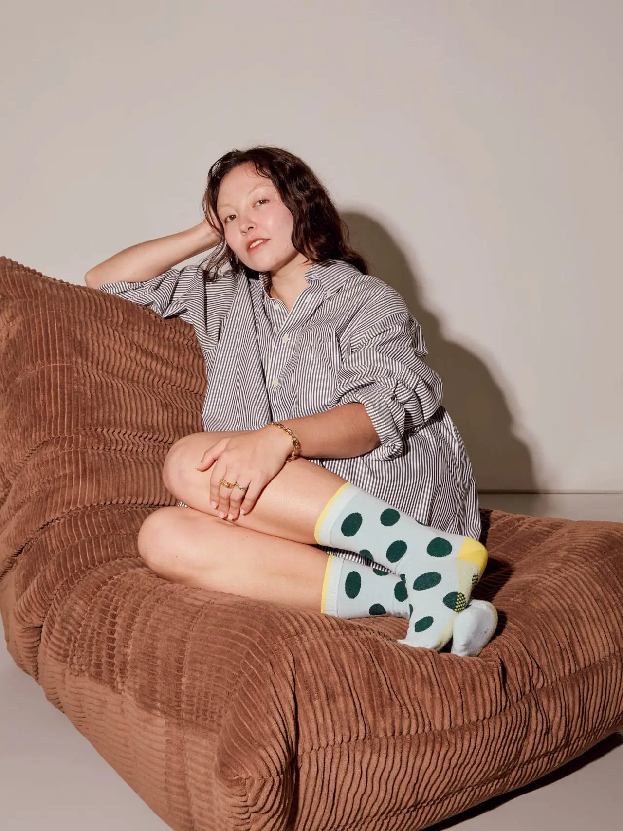 Big Dot Sock- Mist