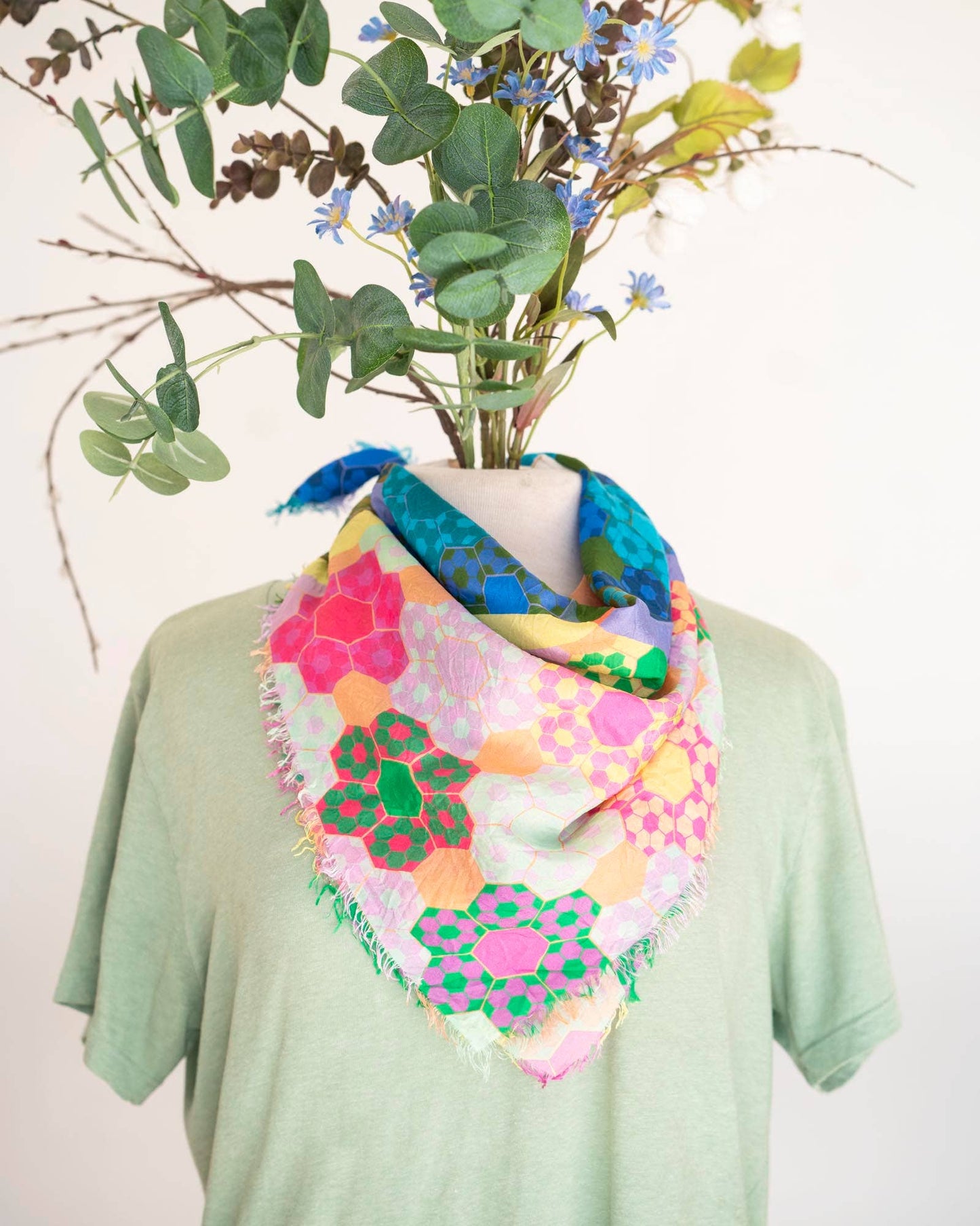 Spring in the Mountains EPP - Silk Bandana Scarf