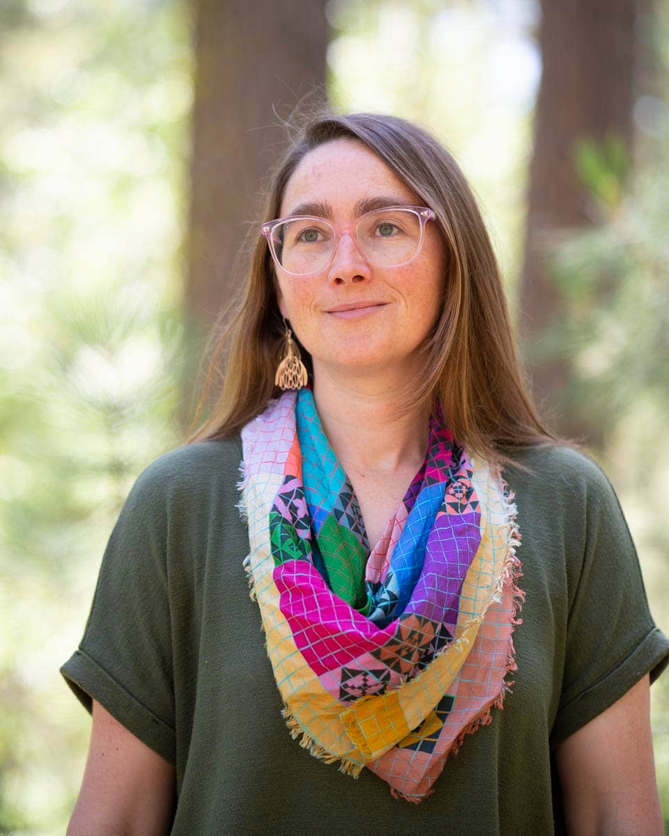 Summer in the Desert Patchwork - Pure Silk Bandana Scarf