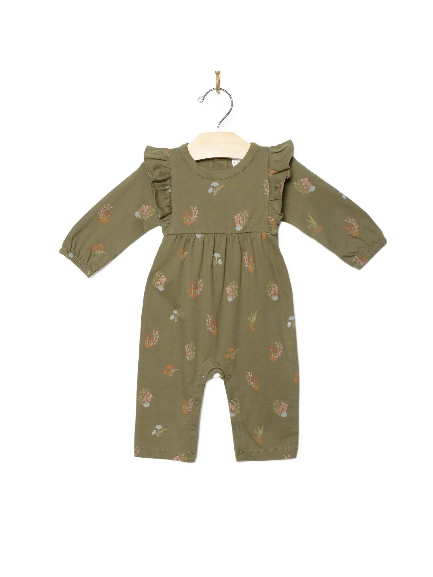 Long Flutter Romper- Lichen Mushrooms