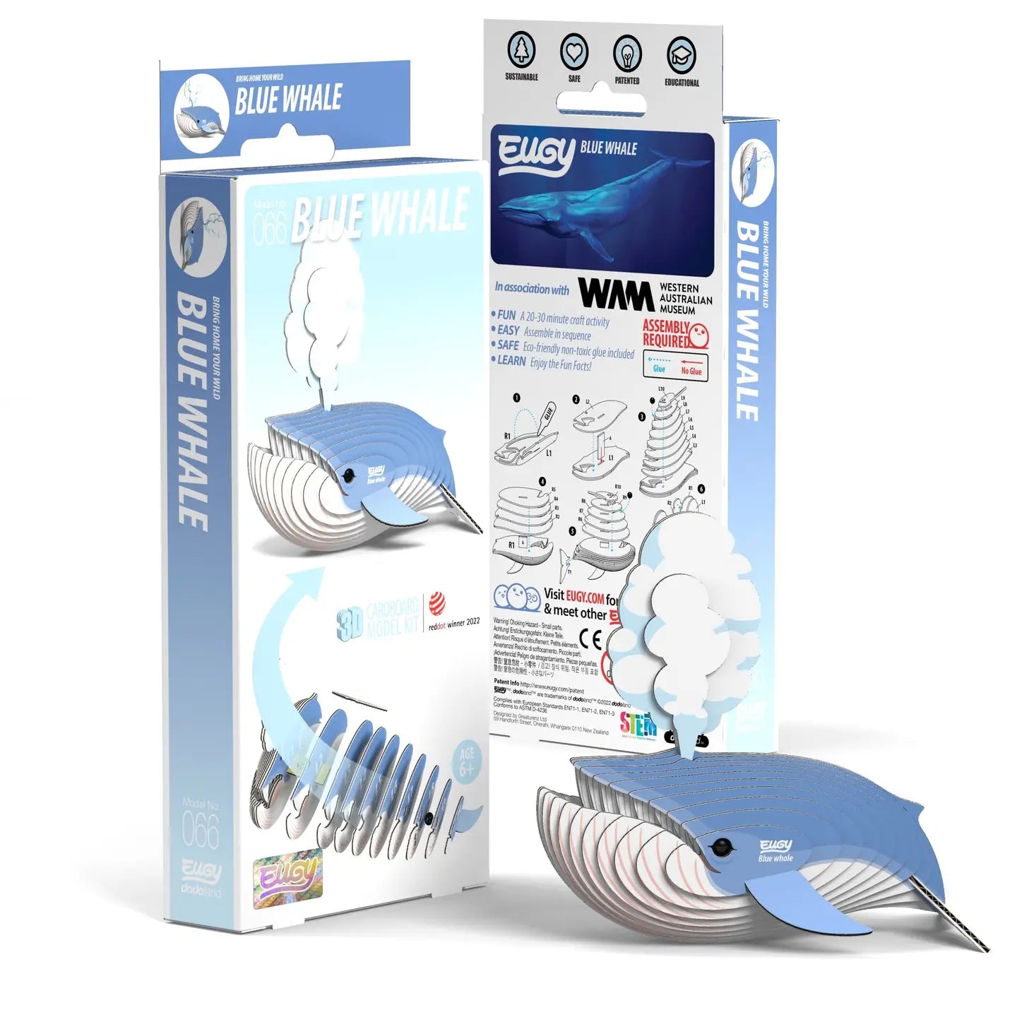 Eugy Blue Whale 3D Puzzle