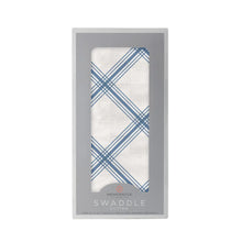 Load image into Gallery viewer, Blue Buffalo Check Plaid Swaddle
