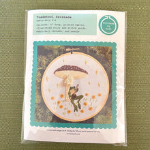 Load image into Gallery viewer, Toadstool Serenade Frog &amp; Mushroom Craft Diy Embroidery Kit
