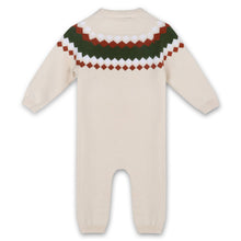 Load image into Gallery viewer, Fair Isle Jacquard Knit Baby Jumpsuit

