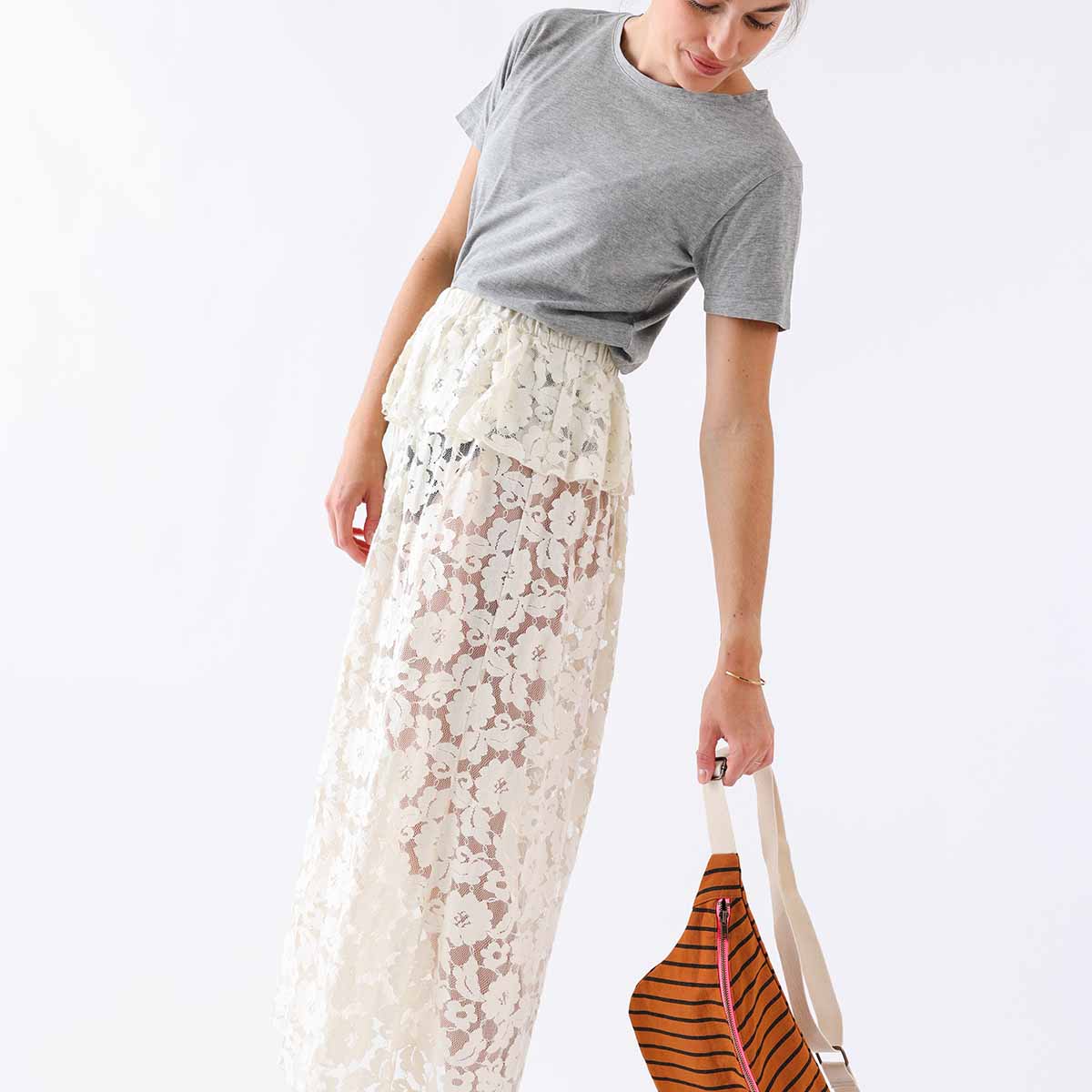 Women’s Bum Bag Stripes - Tennis/Ginger