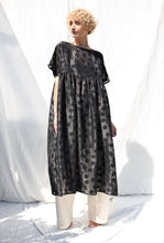 Load image into Gallery viewer, Black Floral Organza Dress
