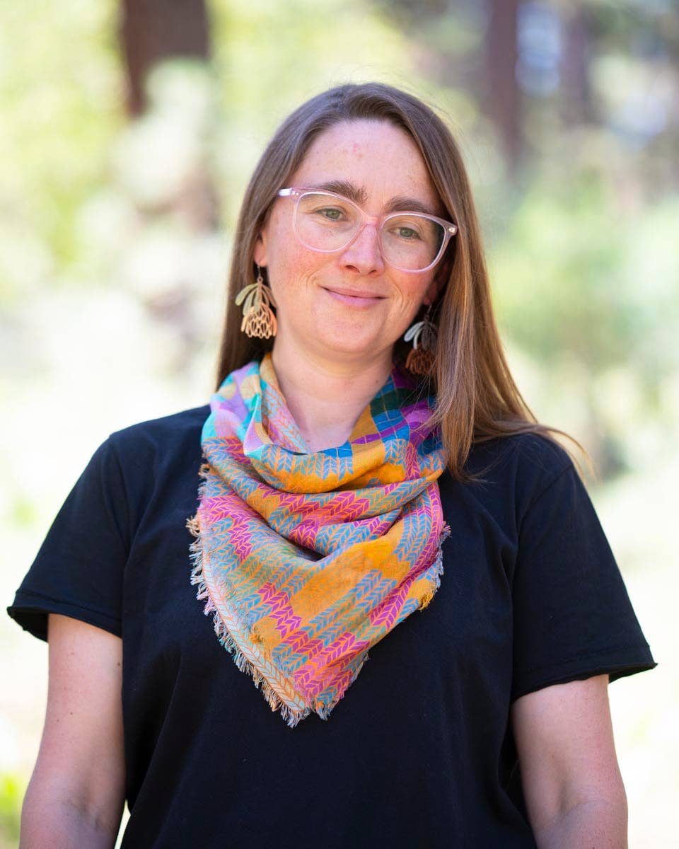 Autumn on the Plains Knit & Weave - Pure Silk Bandana Scarf