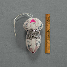 Load image into Gallery viewer, Tattooed Strong Lady - Cotton-Filled Ornament
