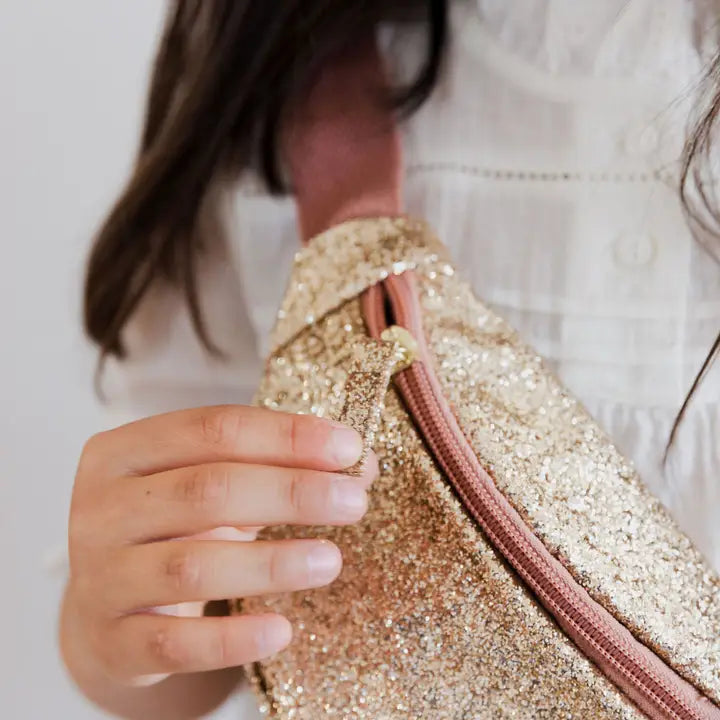 Gold glitter fanny pack cheap
