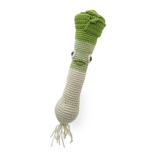 Load image into Gallery viewer, Leek Rattle 100% organic cotton
