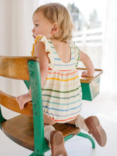 Load image into Gallery viewer, Amelia Romper in Primary Stripe
