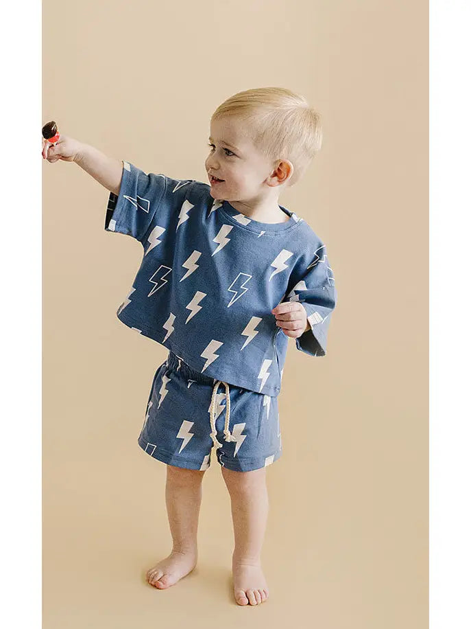 Shorts Set - Blue Bolts