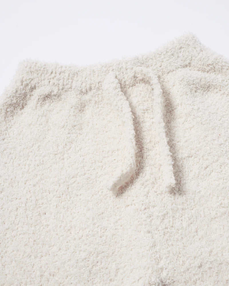 Fuzzy Boxy Pants - Ecru