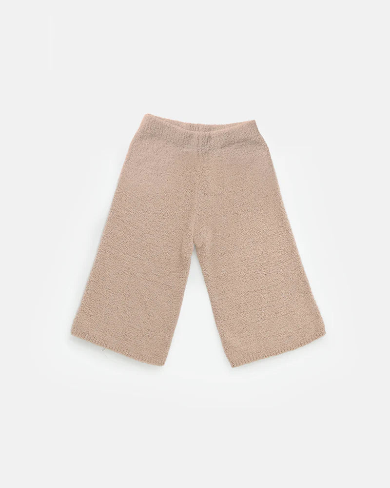 Fuzzy Wide Pants - Pecan