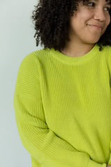 La Mágica Sweater - Bright Lime, OS