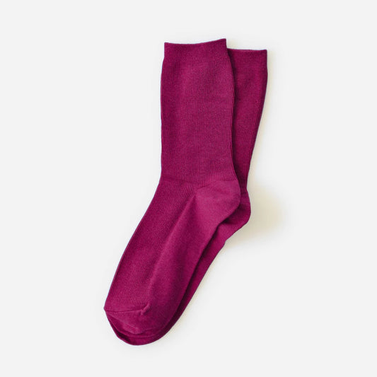 Bordeaux Cotton Sock