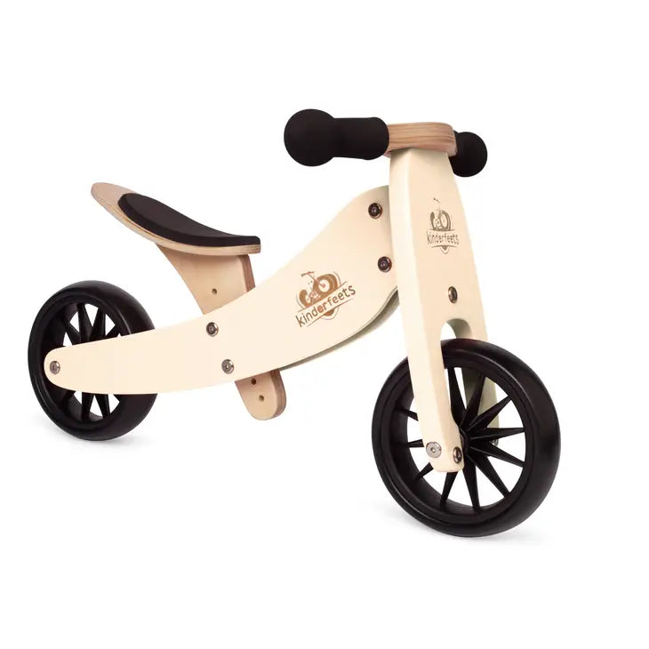 Tiny Tot 2 in 1 Wooden Balance Bike Cream