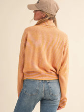 Load image into Gallery viewer, Striped Tie Neck Sweater Cardigan
