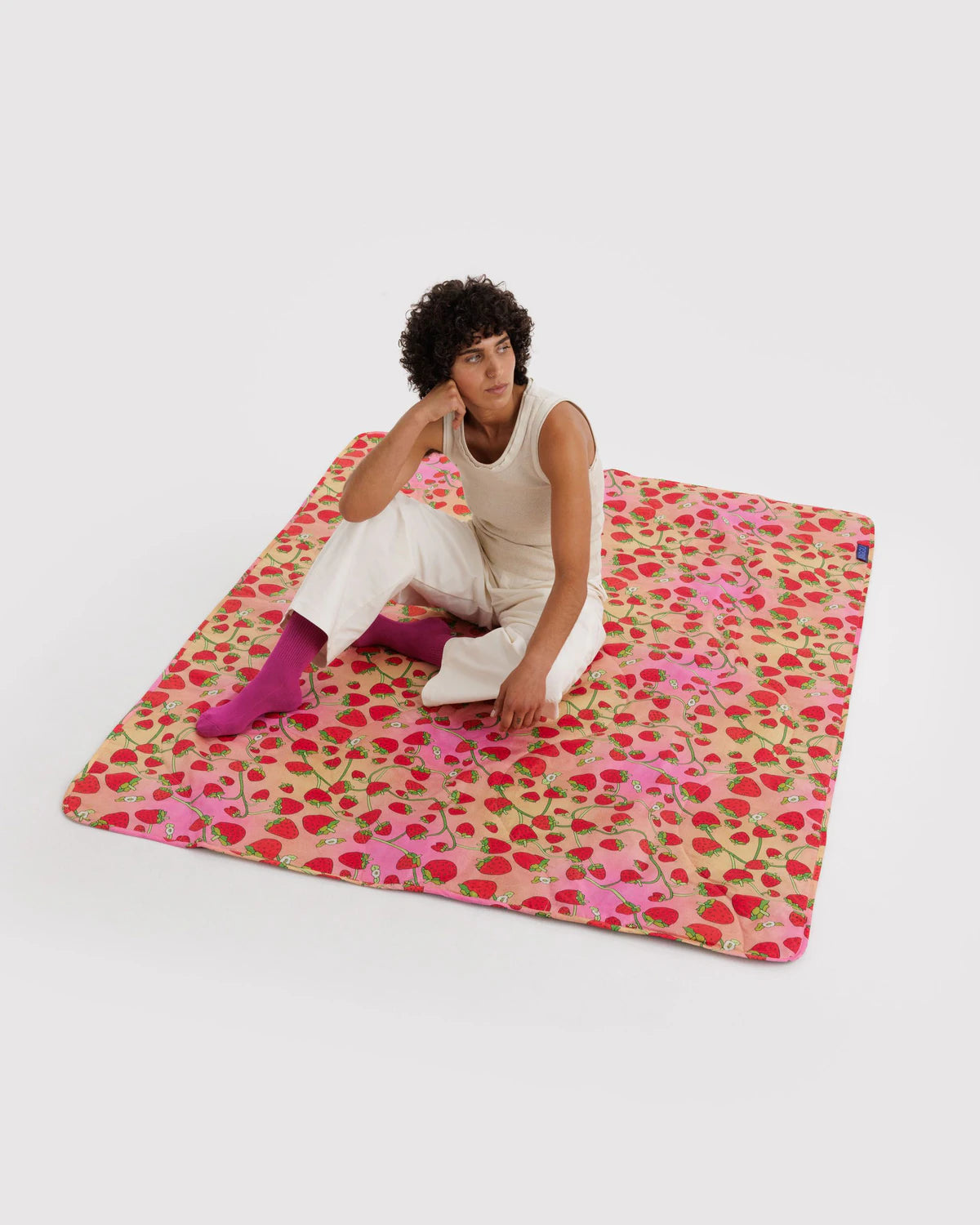 Baggu Picnic Blanket - Strawberry Blossom